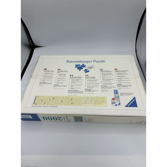 Ravensburger 2000 Piece Jigsaw Puzzle Illust Geograph Map of Europe 1997 Vintage - Picture 7 of 8